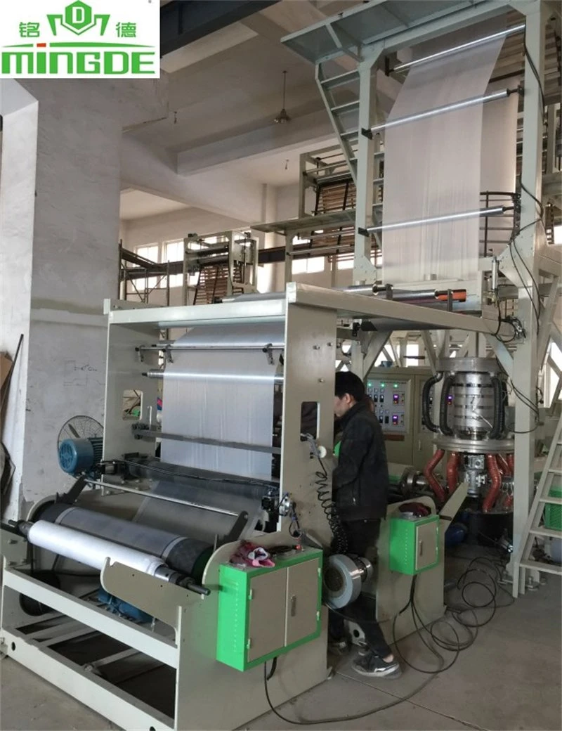 ABC Three Layer Co-Extrusion Plastic PE EVA Blown Extruder Film Blowing Machine